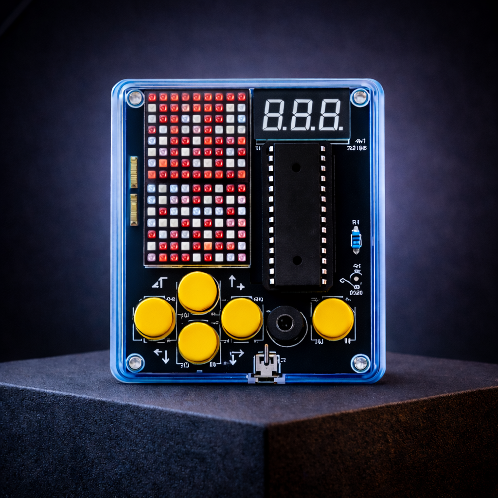 Pixelowa Konsola Retro – Zestaw do samodzielnego montażu