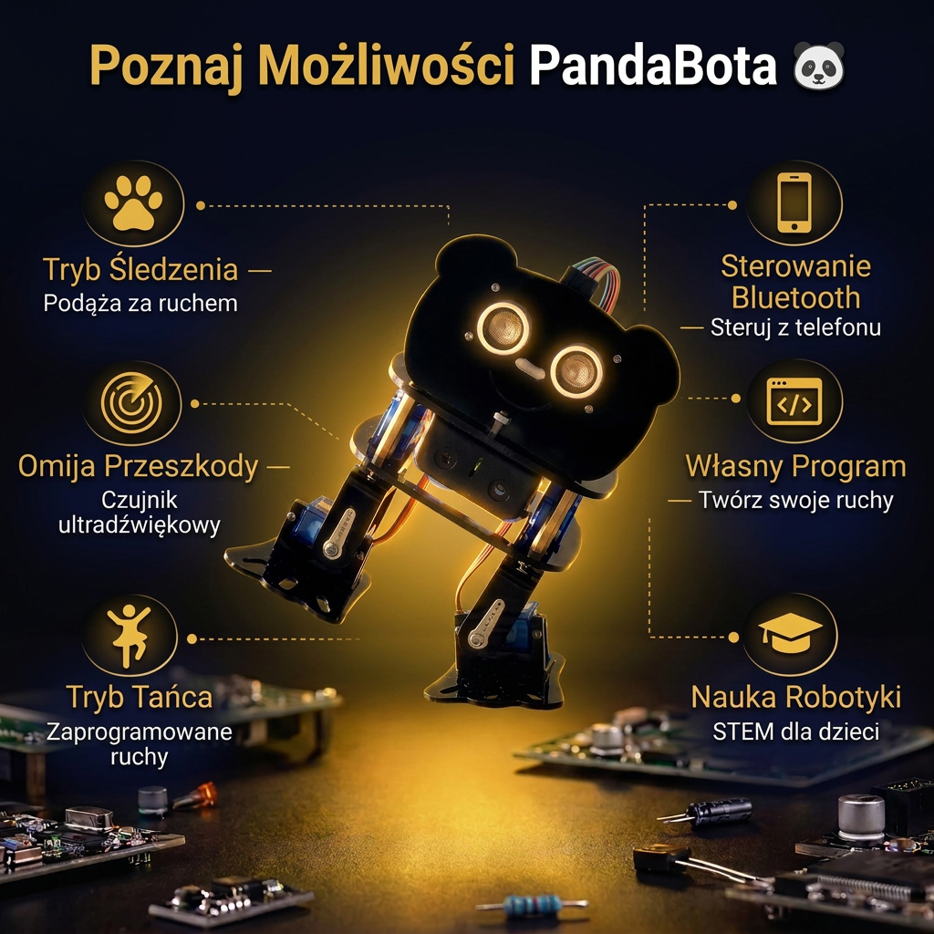 PandaBot DIY – Zbuduj Robota Który Tańczy
